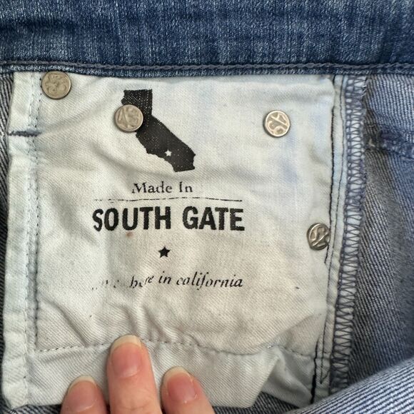 Ag Adriano Goldschmeid Distressed Med Wash The Stilt Cigarette Roll Up Jeans 27 - Picture 11 of 15